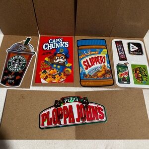 Funny Poop Themed Stickers NWT